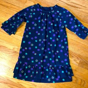 ☀️4/$20☀️Baby gap toddler dress, Sz 4. Navy w/blue,green & magenta.